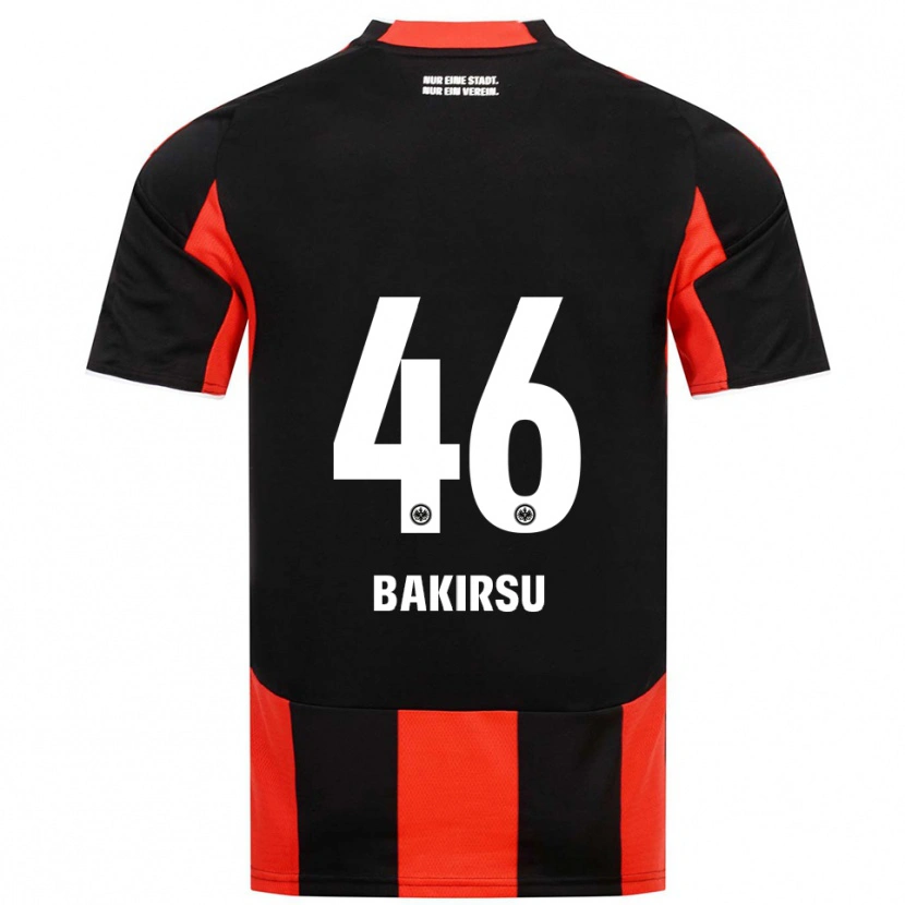 Danxen Damen Hüseyin Bakirsu #46 Schwarz Rot Heimtrikot Trikot 2025/26 T-Shirt