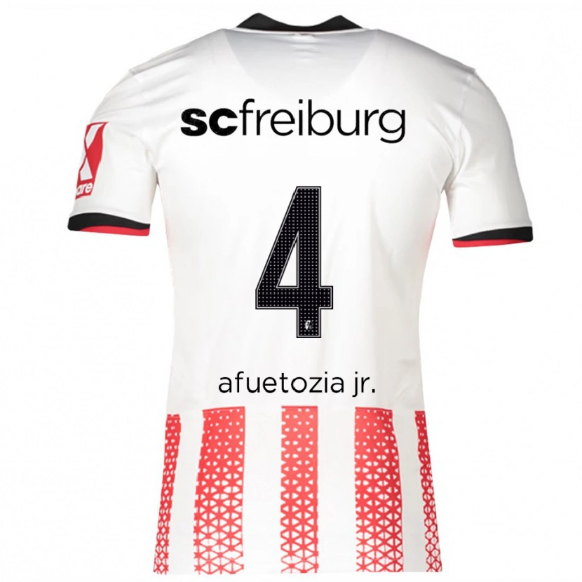 Danxen Damen Junior Atemkeng #4 Weiß Rot Heimtrikot Trikot 2025/26 T-Shirt