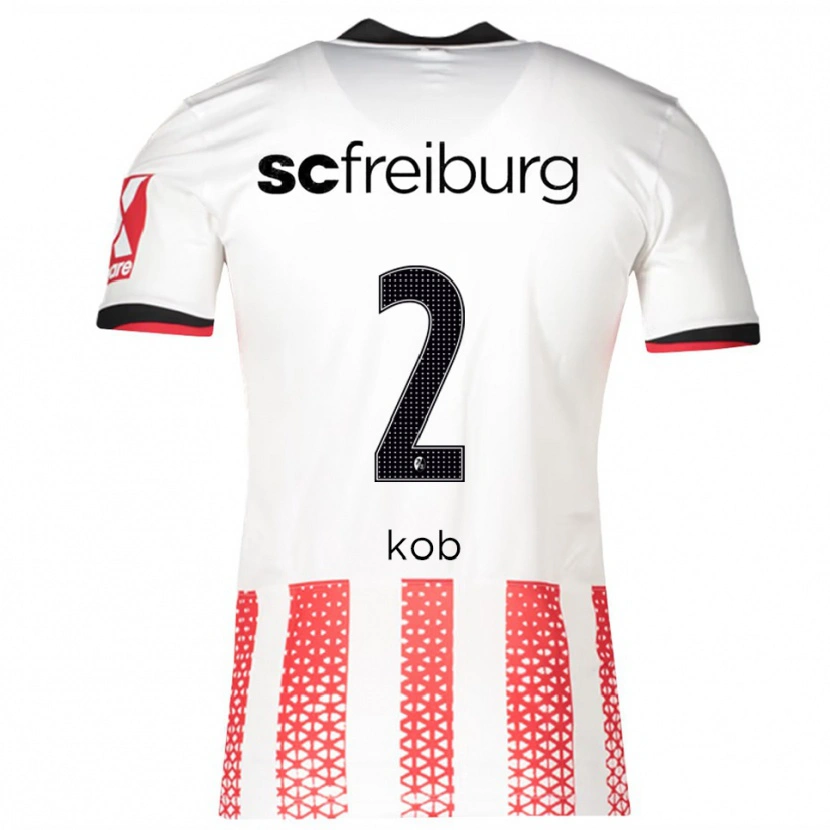 Danxen Damen Leon Koß #2 Weiß Rot Heimtrikot Trikot 2025/26 T-Shirt