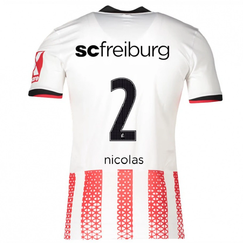 Danxen Damen Nicolas Schnerring #2 Weiß Rot Heimtrikot Trikot 2025/26 T-Shirt