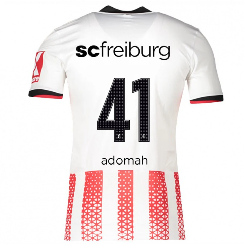 Danxen Damen Bismark Adomah #41 Weiß Rot Heimtrikot Trikot 2025/26 T-Shirt