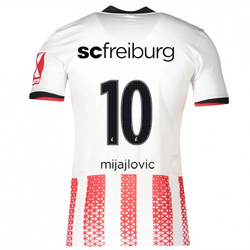 Danxen Damen Mladen Mijajlovic #10 Weiß Rot Heimtrikot Trikot 2025/26 T-Shirt