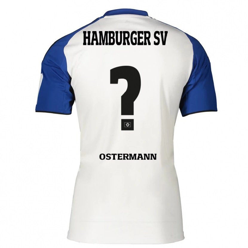 Danxen Damen Sören Ostermann #0 Weiß Blau Heimtrikot Trikot 2025/26 T-Shirt