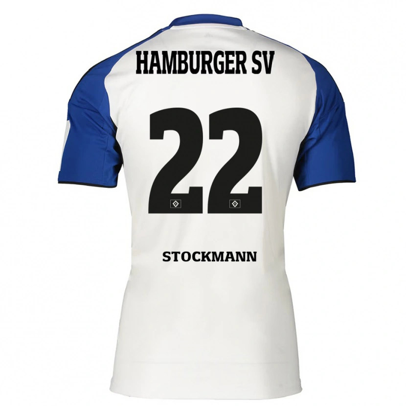Danxen Damen Sarah Stöckmann #22 Weiß Blau Heimtrikot Trikot 2025/26 T-Shirt