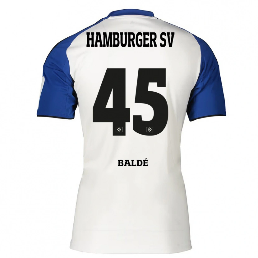 Danxen Damen Fabio Baldé #45 Weiß Blau Heimtrikot Trikot 2025/26 T-Shirt