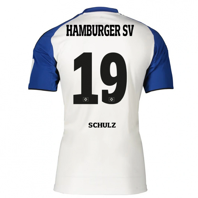 Danxen Damen Victoria Schulz #19 Weiß Blau Heimtrikot Trikot 2025/26 T-Shirt
