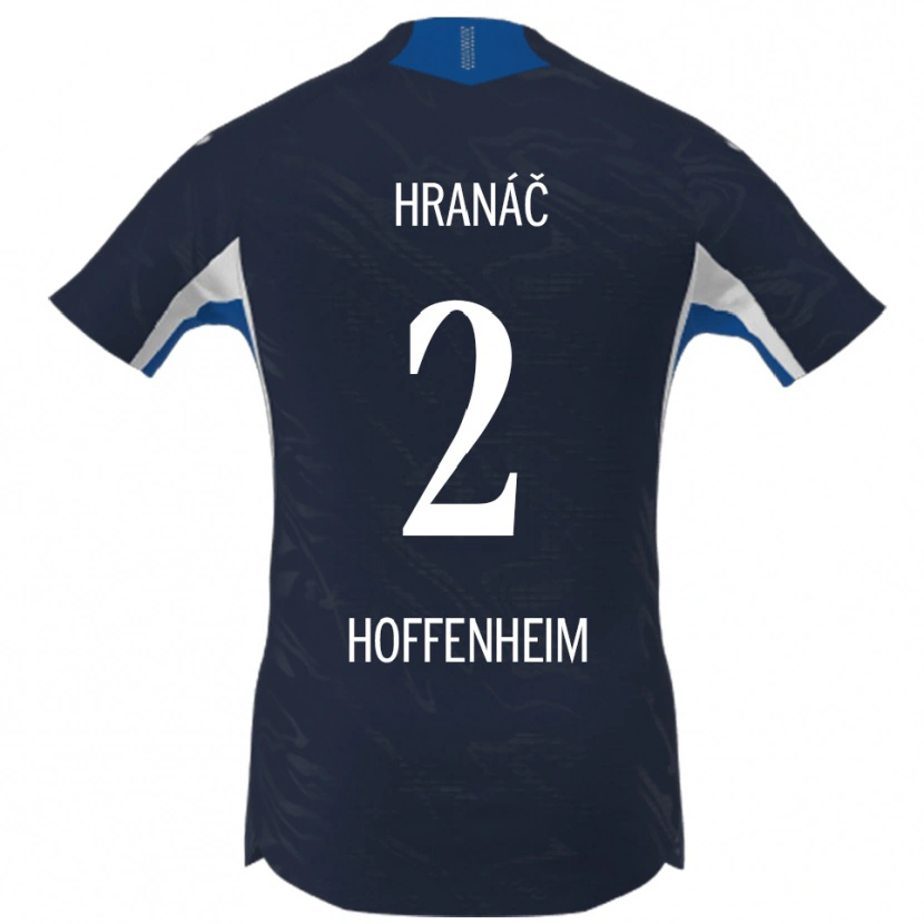 Danxen Damen Robin Hranac #2 Marineblau Weiß Heimtrikot Trikot 2025/26 T-Shirt