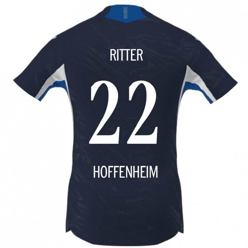 Danxen Damen Sara Ritter #22 Marineblau Weiß Heimtrikot Trikot 2025/26 T-Shirt