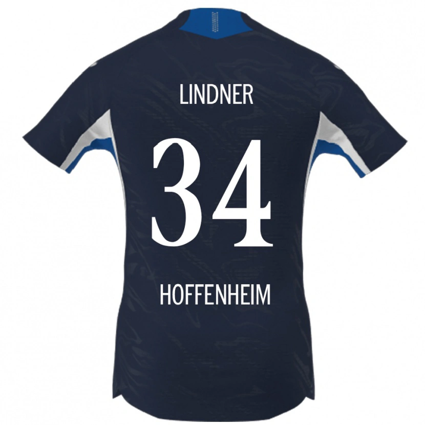 Danxen Damen Sophie Lindner #34 Marineblau Weiß Heimtrikot Trikot 2025/26 T-Shirt