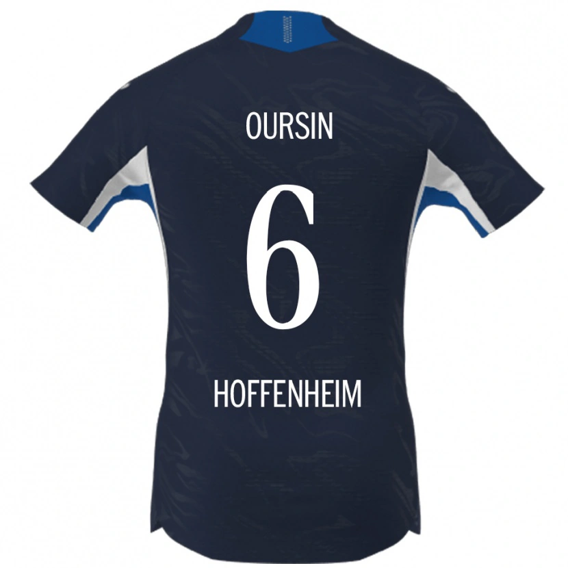 Danxen Damen Fredrik Oursin #6 Marineblau Weiß Heimtrikot Trikot 2025/26 T-Shirt