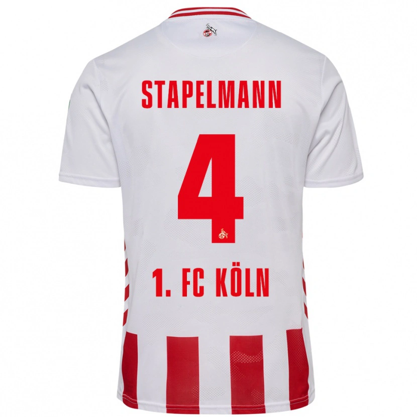 Danxen Damen Luis Stapelmann #4 Weiß Rot Heimtrikot Trikot 2025/26 T-Shirt