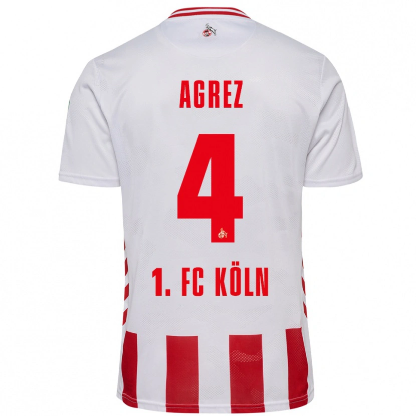 Danxen Damen Sara Agrež #4 Weiß Rot Heimtrikot Trikot 2025/26 T-Shirt