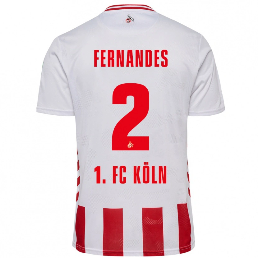 Danxen Damen Tyron Fernandes #2 Weiß Rot Heimtrikot Trikot 2025/26 T-Shirt