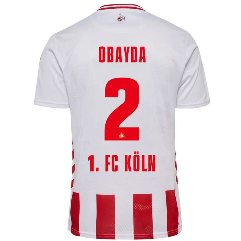 Danxen Damen Yazan Obayda #2 Weiß Rot Heimtrikot Trikot 2025/26 T-Shirt