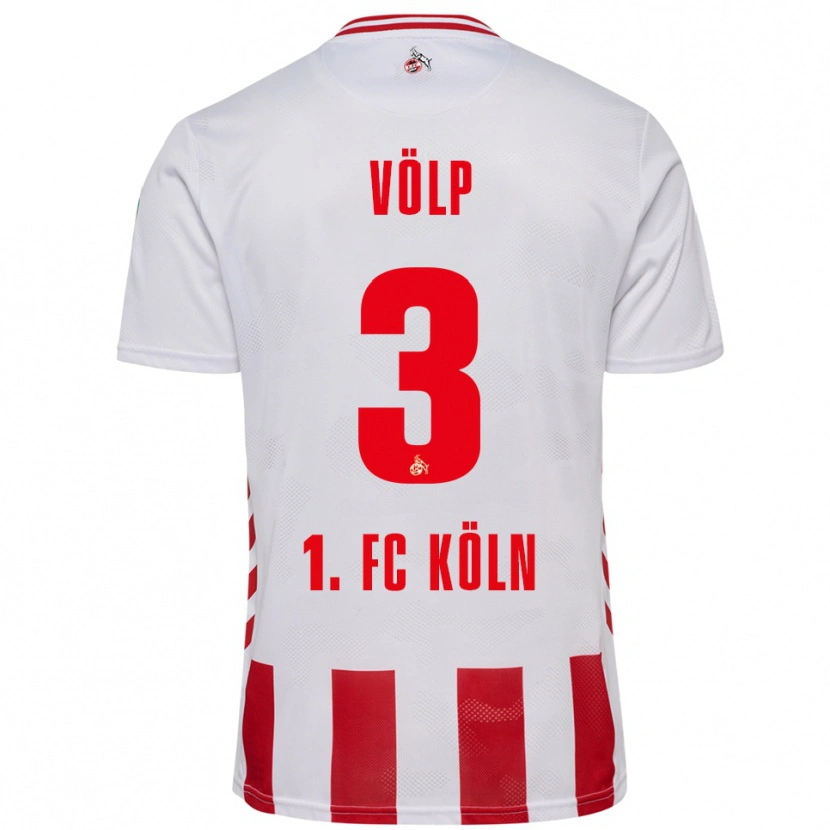 Danxen Damen Lennard Völp #3 Weiß Rot Heimtrikot Trikot 2025/26 T-Shirt