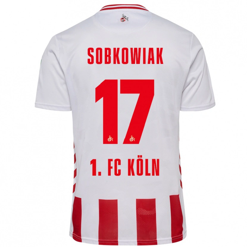 Danxen Damen Jannis Sobkowiak #17 Weiß Rot Heimtrikot Trikot 2025/26 T-Shirt