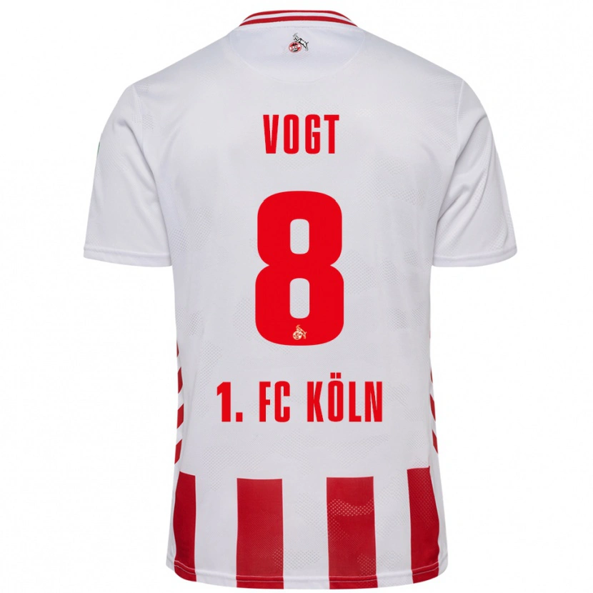 Danxen Damen Laura Vogt #8 Weiß Rot Heimtrikot Trikot 2025/26 T-Shirt