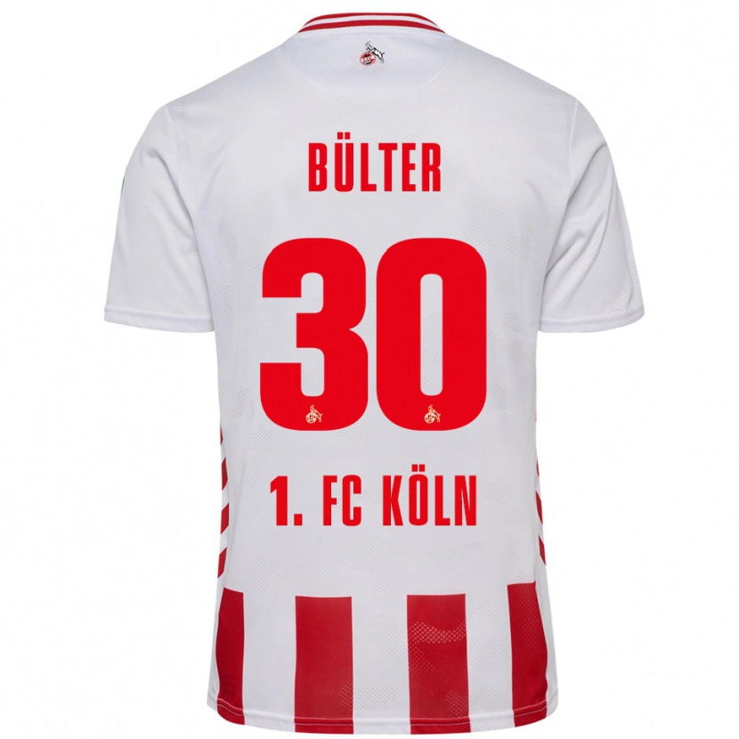 Danxen Damen Marius Bülter #30 Weiß Rot Heimtrikot Trikot 2025/26 T-Shirt