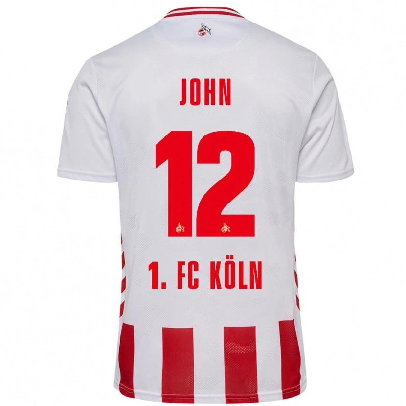 Danxen Damen Neven John #12 Weiß Rot Heimtrikot Trikot 2025/26 T-Shirt
