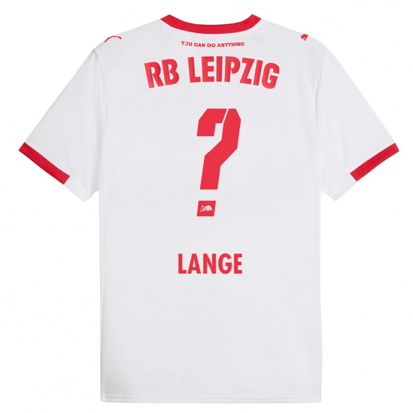 Danxen Damen Oskar Lange #0 Weiß Rot Heimtrikot Trikot 2025/26 T-Shirt
