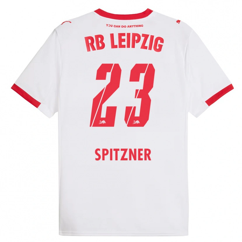 Danxen Damen Kyra Spitzner #23 Weiß Rot Heimtrikot Trikot 2025/26 T-Shirt