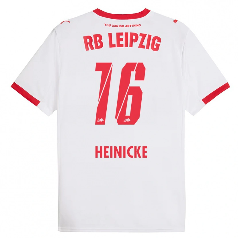 Danxen Damen Niklas Heinicke #16 Weiß Rot Heimtrikot Trikot 2025/26 T-Shirt