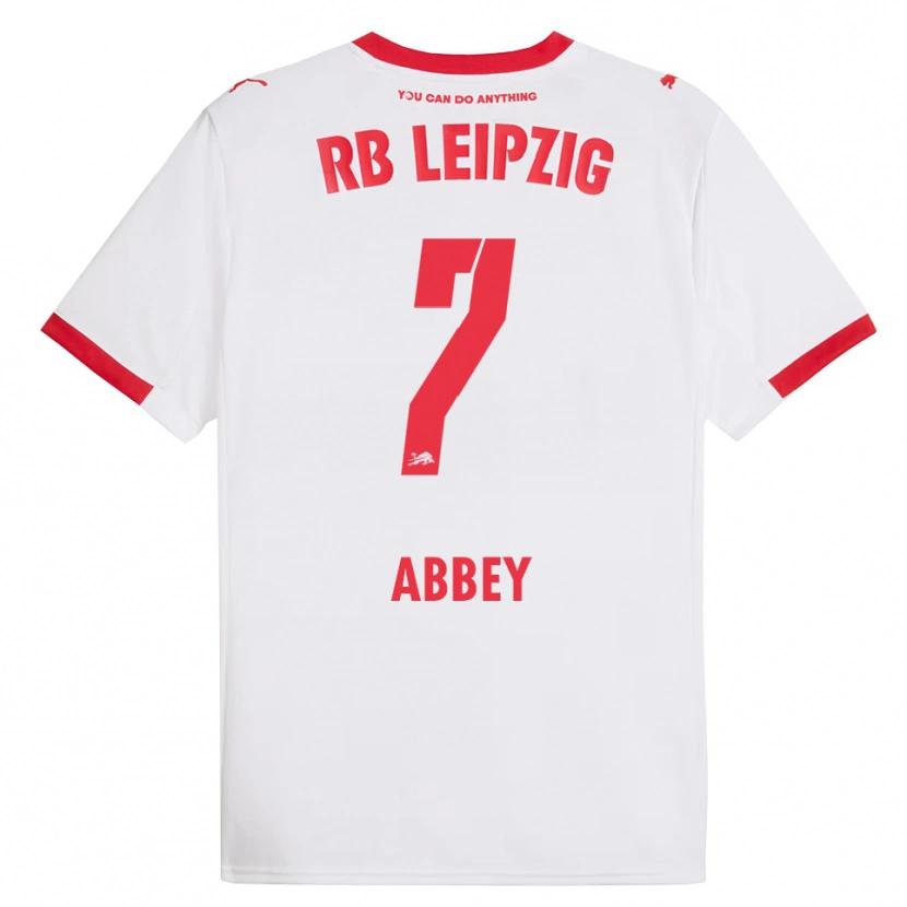 Danxen Damen Manuel Abbey #7 Weiß Rot Heimtrikot Trikot 2025/26 T-Shirt