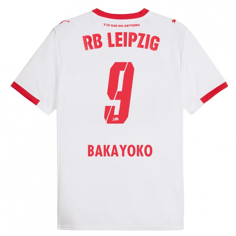 Danxen Damen Johan Bakayoko #9 Weiß Rot Heimtrikot Trikot 2025/26 T-Shirt