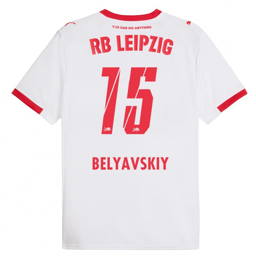 Danxen Damen David Belyavskiy #15 Weiß Rot Heimtrikot Trikot 2025/26 T-Shirt