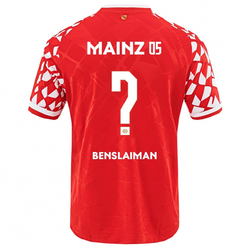 Danxen Damen Mohamed Benslaiman #0 Rot Weiß Heimtrikot Trikot 2025/26 T-Shirt