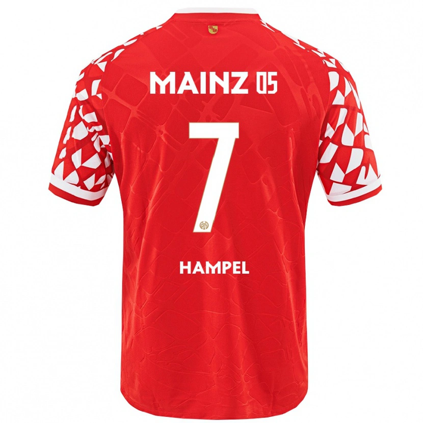 Danxen Damen Luca Hampel #7 Rot Weiß Heimtrikot Trikot 2025/26 T-Shirt