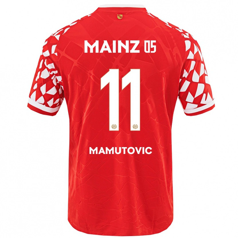Danxen Damen David Mamutovic #11 Rot Weiß Heimtrikot Trikot 2025/26 T-Shirt