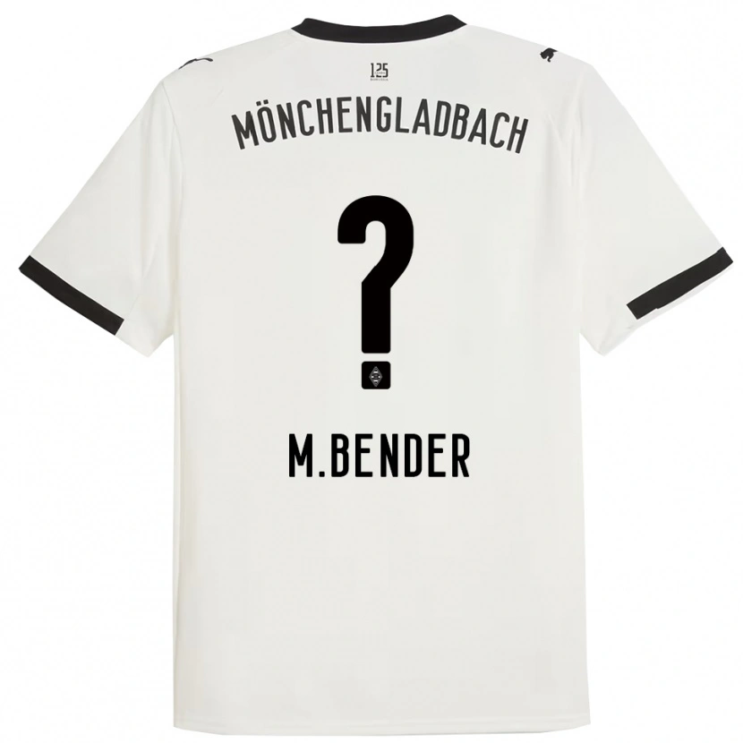 Danxen Damen Maurice Bender #0 Weiß Schwarz Heimtrikot Trikot 2025/26 T-Shirt