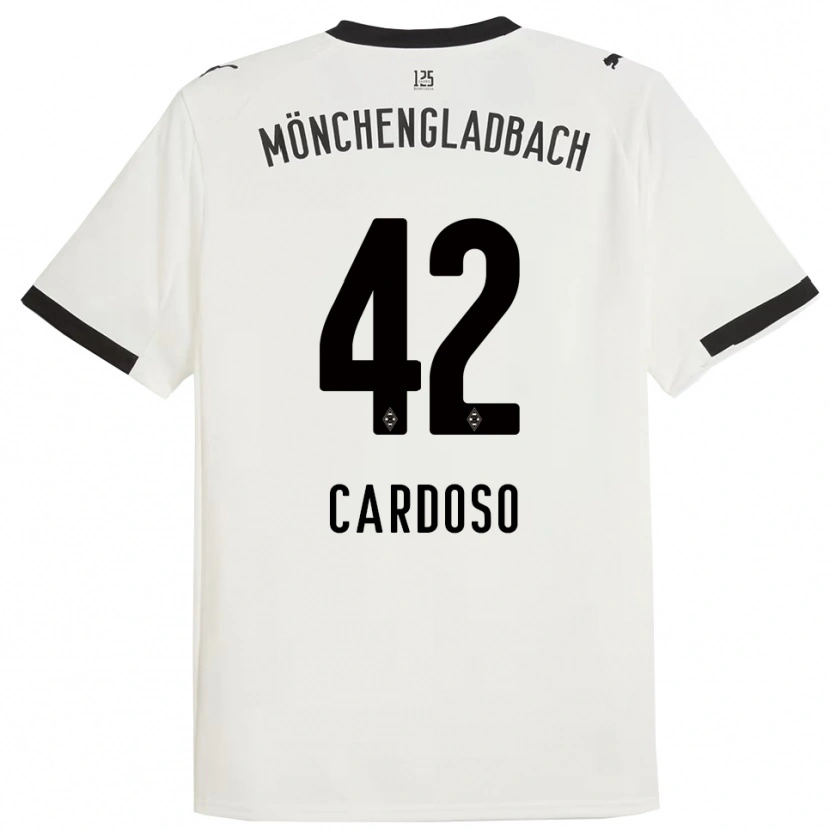Danxen Damen Tiago Pereira Cardoso #42 Weiß Schwarz Heimtrikot Trikot 2025/26 T-Shirt