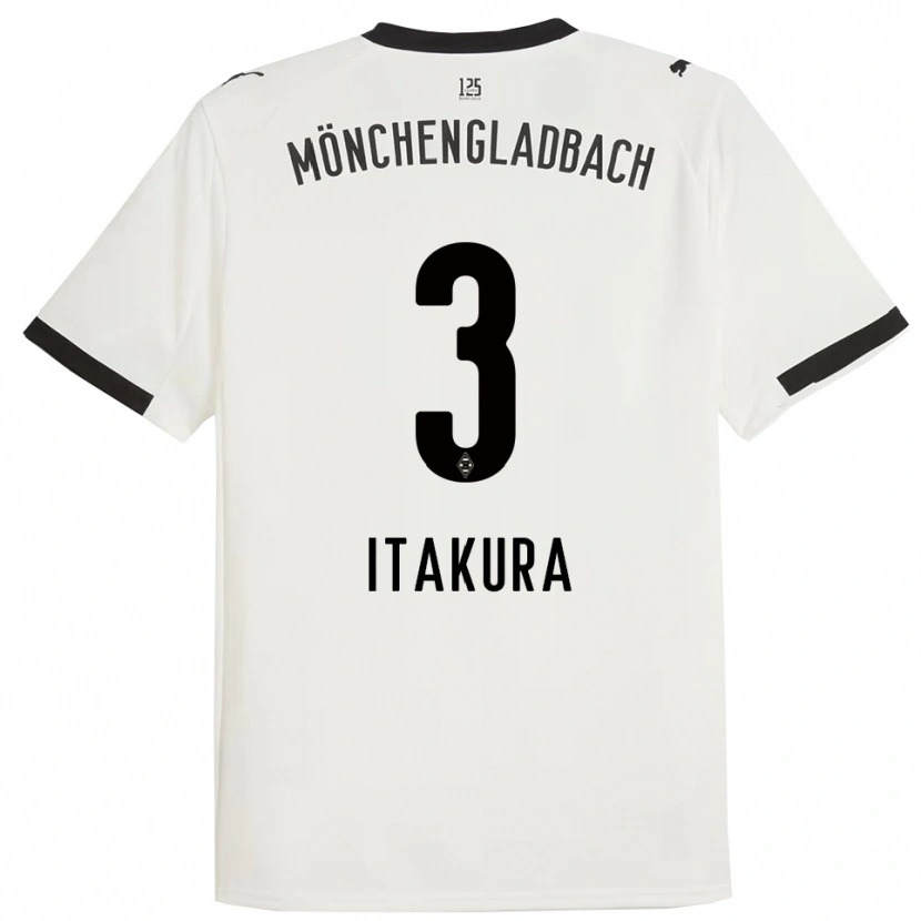 Danxen Damen Ko Itakura #3 Weiß Schwarz Heimtrikot Trikot 2025/26 T-Shirt