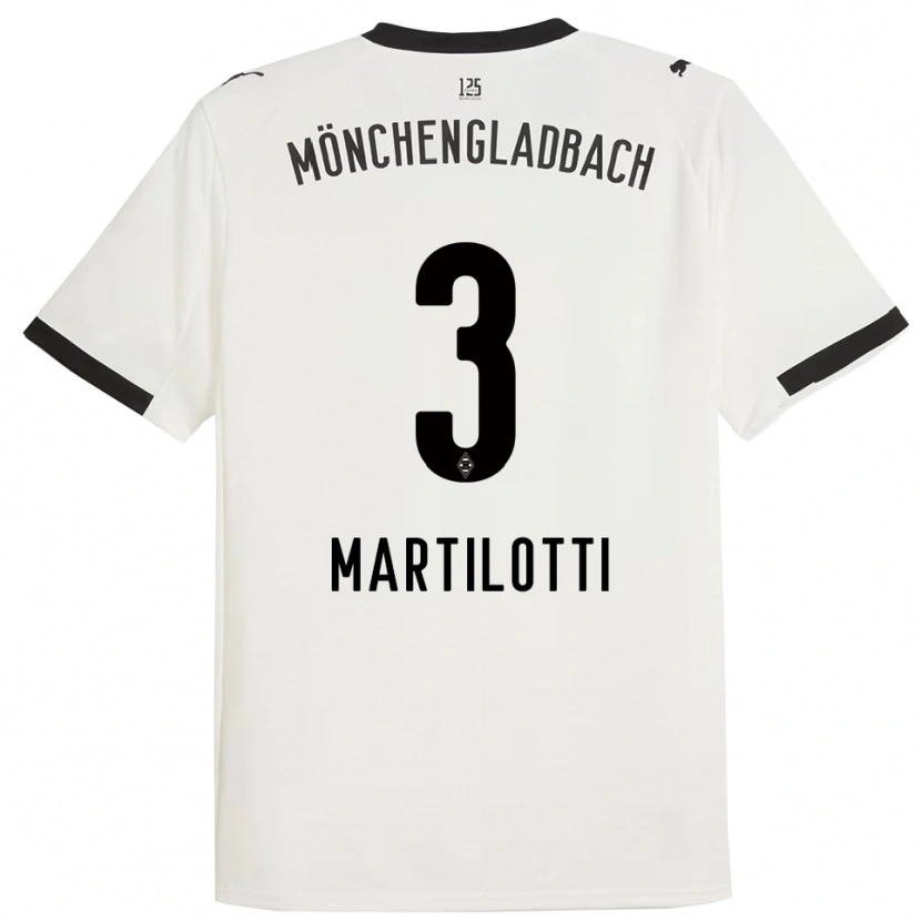 Danxen Damen Francesco Martilotti #3 Weiß Schwarz Heimtrikot Trikot 2025/26 T-Shirt