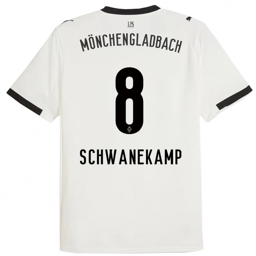 Danxen Damen Jana Schwanekamp #8 Weiß Schwarz Heimtrikot Trikot 2025/26 T-Shirt