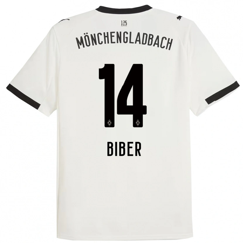 Danxen Damen Edin Biber #14 Weiß Schwarz Heimtrikot Trikot 2025/26 T-Shirt