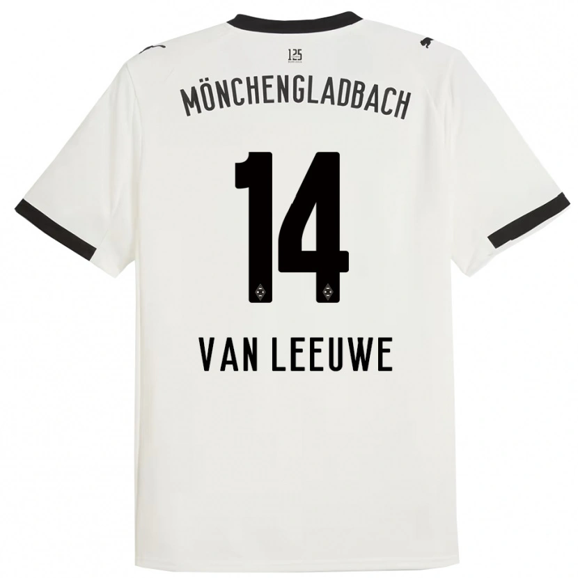 Danxen Damen Kyra Van Leeuwe #14 Weiß Schwarz Heimtrikot Trikot 2025/26 T-Shirt