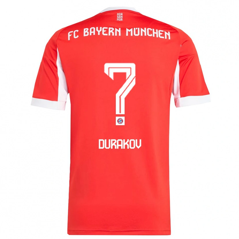 Danxen Damen Sejdo Durakov #0 Rot Weiß Heimtrikot Trikot 2025/26 T-Shirt