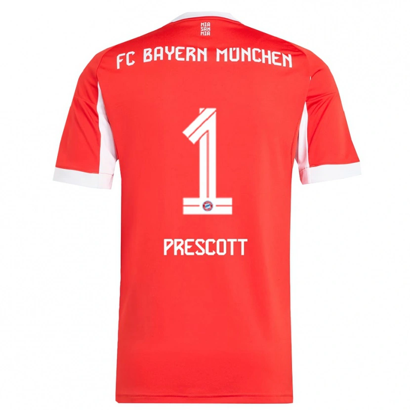 Danxen Damen Leonard Prescott #1 Rot Weiß Heimtrikot Trikot 2025/26 T-Shirt