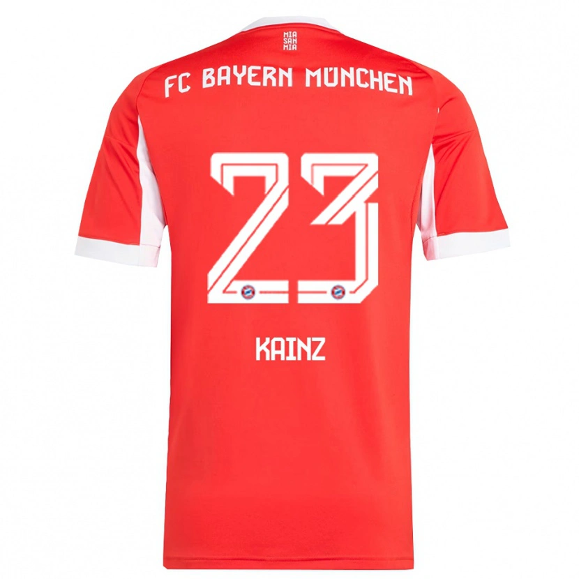 Danxen Damen Manuel Kainz #23 Rot Weiß Heimtrikot Trikot 2025/26 T-Shirt