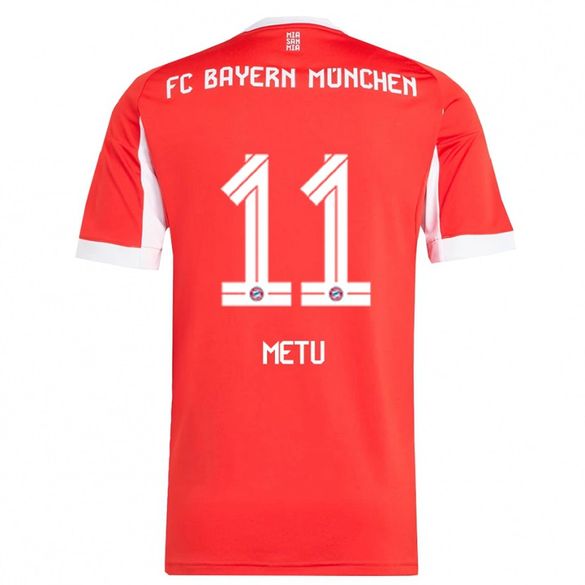 Danxen Damen Emilian Metu #11 Rot Weiß Heimtrikot Trikot 2025/26 T-Shirt