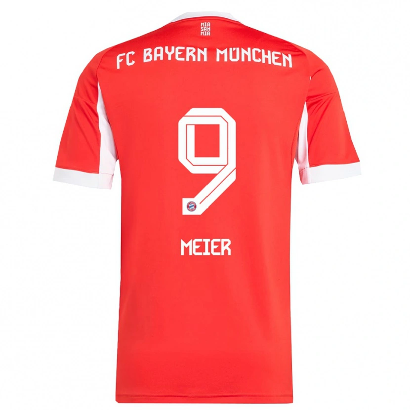 Danxen Damen Richard Meier #9 Rot Weiß Heimtrikot Trikot 2025/26 T-Shirt