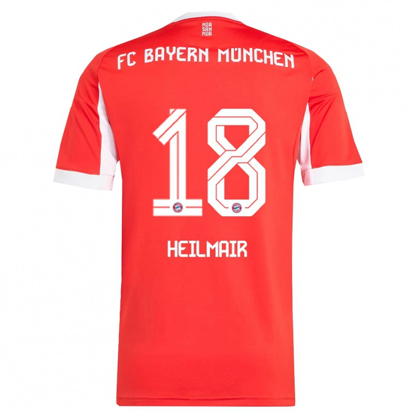 Danxen Damen Hannes Heilmair #18 Rot Weiß Heimtrikot Trikot 2025/26 T-Shirt