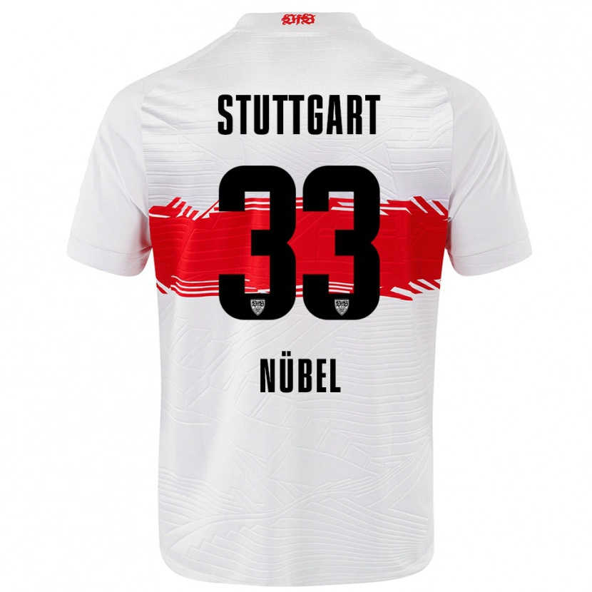 Danxen Damen Alexander Nübel #33 Weiß Rot Heimtrikot Trikot 2025/26 T-Shirt