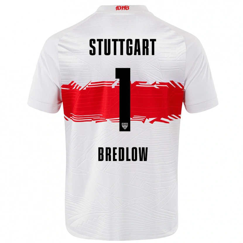 Danxen Damen Fabian Bredlow #1 Weiß Rot Heimtrikot Trikot 2025/26 T-Shirt