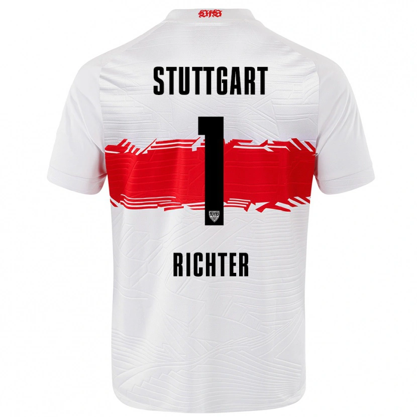 Danxen Damen Nils Richter #1 Weiß Rot Heimtrikot Trikot 2025/26 T-Shirt