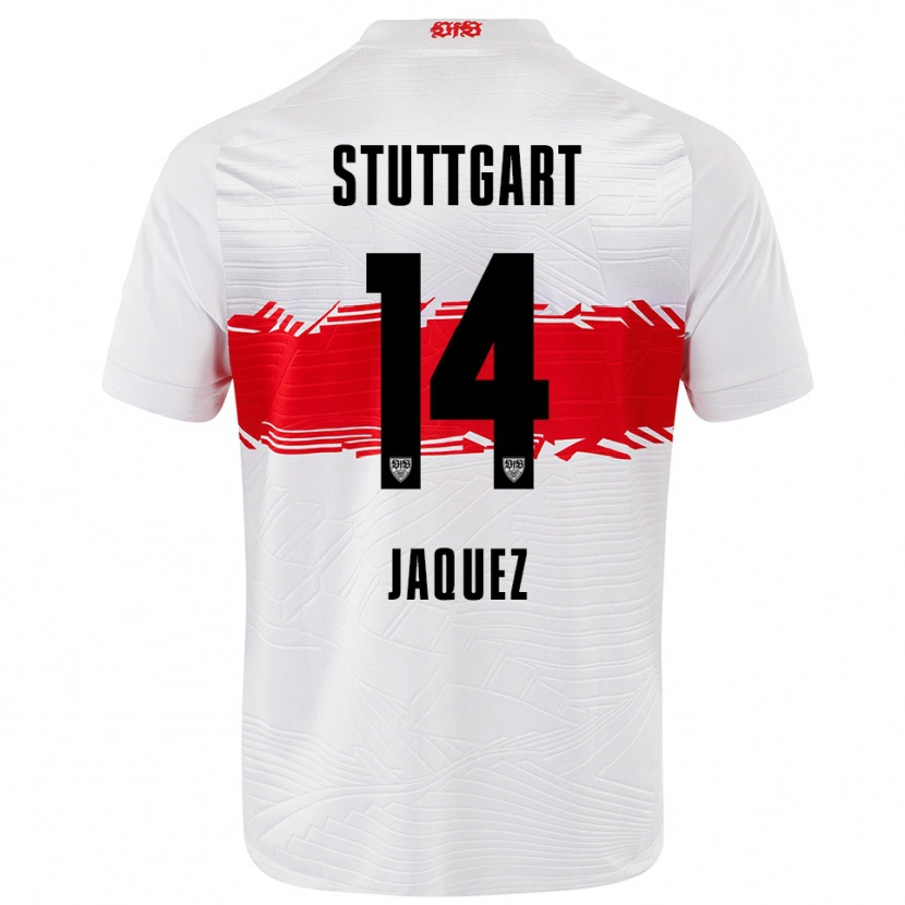 Danxen Damen Luca Jaquez #14 Weiß Rot Heimtrikot Trikot 2025/26 T-Shirt