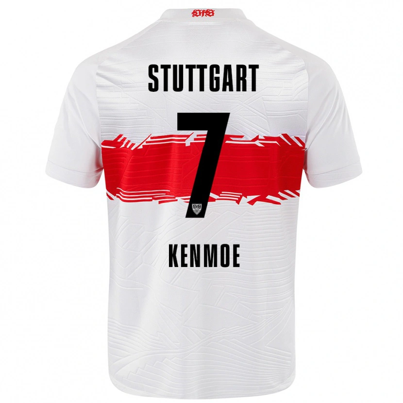 Danxen Damen Brayann Kenmoe #7 Weiß Rot Heimtrikot Trikot 2025/26 T-Shirt